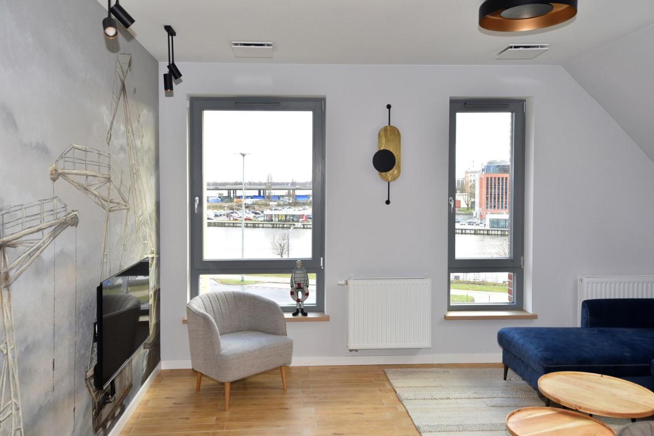 River'S Touch Apartament Grand Z Widokiem Na Odre ชเตชชิน ภายนอก รูปภาพ